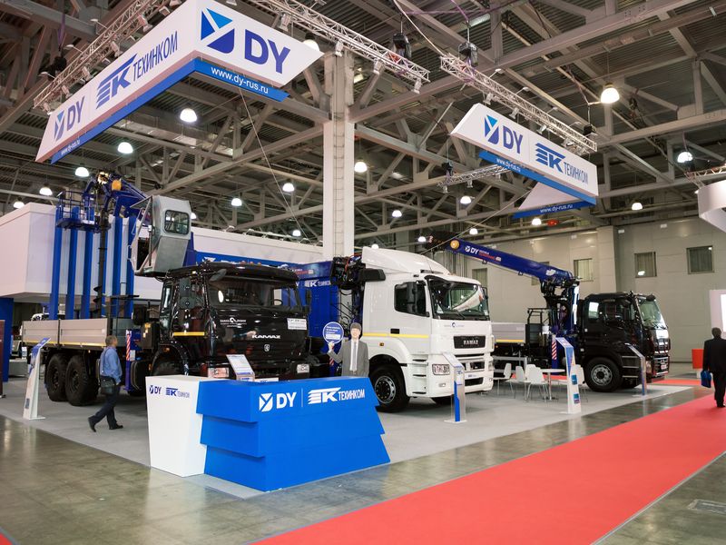 ТЕХИНКОМ и DY Corporation представляют крано-манипуляторные установки DY на выставке BAUMA СТТ RUSSIA 2019  